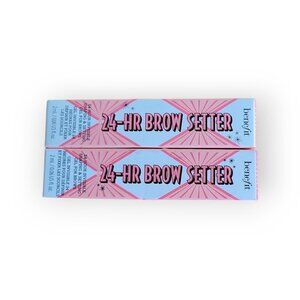 Benefit 24-HR Brow Setter Clear Gel Duo 2 mL x2 Water-Resistant NIB